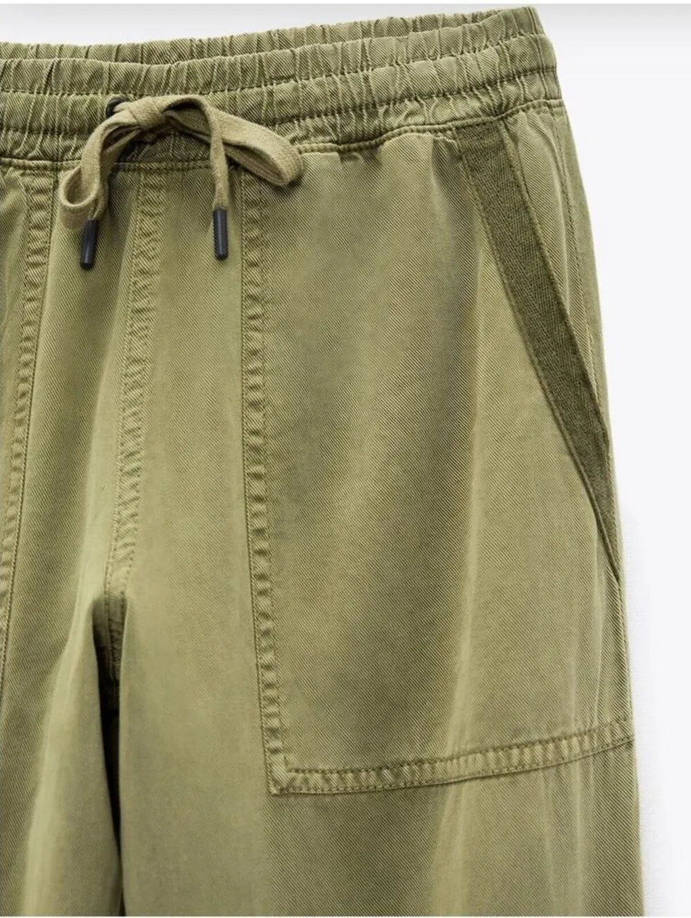 ZARA Lyocell-Linen Blend Pants (S)
